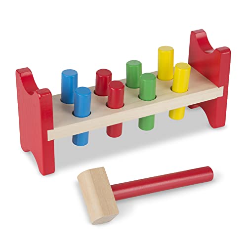 Melissa & Doug Deluxe Wooden Pound-A-Peg Toy With Hammer Melissa & Doug Deluxe Wooden Pound-A-Peg Toy With Hammer