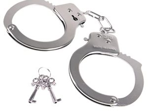 Kangaroo Toy Handcuffs for Kids – Police Role Play Kids Handcuffs with Keys – Fake Pretend Play Mini Metal Handcuff Props – Halloween Costumes Hand Cuffs for Toddlers – Sheriff Police Costume for kids