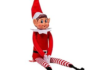 Christmas Elf Behaving Badly Plush Toy | Novelty Long Bendy Naughty Boy Christmas Elves Doll | 12 Inches