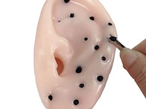 Novelty Popping Pimples Blackhead Toys Ears Shaped Pimple Popping Decompression Acne Blackheads Fan Remover Fun Toy(Upgraded Tweezers)