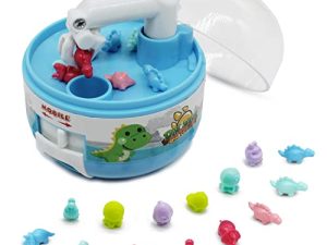 Mini Claw Machine Toys for Kids & Adults with Mini Dinosaur Figures Claw Machine Prizes