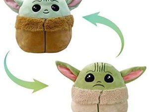 6.5Inch Baby Youda Reversible Plushie Toys Double-Sided Flip Plush Toy (Blue to Green)