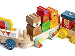 KIDS PREFERRED World of Eric Carle The Very Hungry Caterpillar Wooden Train Set