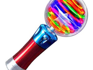 ArtCreativity Light Up Magic Ball Toy Wand for Kids - Flashing LED Wand for Boys and Girls - Thrilling Spinning Light Show - Batteries Included - Fun Gift or Birthday Party Favor - Classroom Prizes