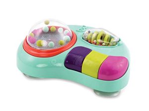 B. Toys – Whirley Pop – Lights & Music Station Baby Toy with Suction Cups – 100% Non-Toxic and BPA-Free