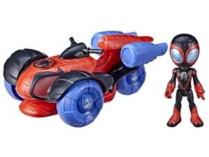 Marvel Spidey and His Amazing Friends Glow Tech Techno-Racer Toy Car