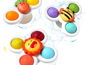 Hooku 3 Pcs Suction Cup Spinner Toys