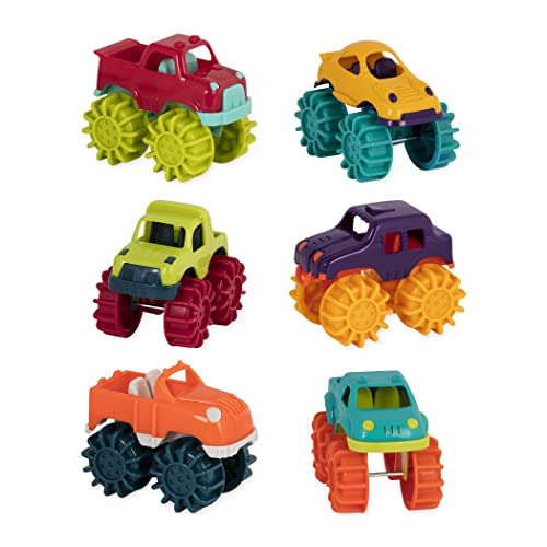 Battat Mini Monster Trucks – Set of 6 Mini Trucks for Toddlers in Storage Bag for 2 years + Battat Mini Monster Trucks – Set of 6 Mini Trucks for Toddlers in Storage Bag for 2 years +