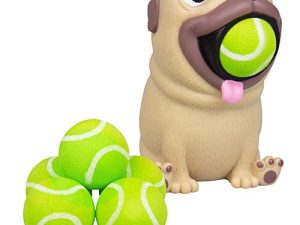 Hog Wild Pug Popper Toy - Pop Foam Balls Up to 20 Feet - 6 Balls Included - Age 4+