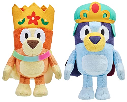 Bluey Friends - Royal Bluey & Bingo Plush Bundle Pack Bluey Friends - Royal Bluey & Bingo Plush Bundle Pack