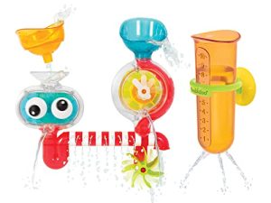 Yookidoo Baby Bath Toy (for Toddlers 1-3) - Spinning Gear and Googly Eyes for Toddler and Baby Bath Time Sensory Development - Attaches to Any Size Tub Wall - 1+ Years