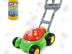 Sunny Days Entertainment Bubble-N-Go Deluxe Toy Bubble Lawn Mower with 4 oz Bubble Solution | No Batteries Required | Amazon Exclusive - Maxx Bubbles