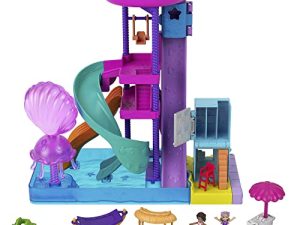 Polly Pocket Pollyville Super Slidin' Water Park with Micro Polly & Lila Dolls