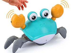 PintreeLand Crawling Crab Baby Toys with Music & Light