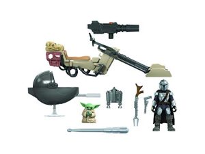 Star Wars Mission Fleet Expedition Class The Mandalorian The Child Battle for The Bounty 2.5-Inch-Scale Figures and Vehicle