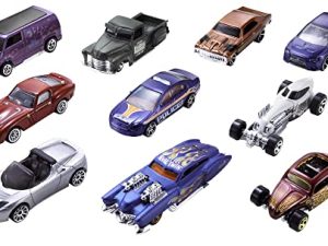 Hot Wheels Set Of 10 1:64 Scale Toy Trucks And Cars For Kids And Collectors (Styles May Vary) [Amazon Exclusive]