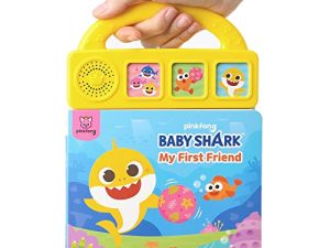 Baby Shark My First Friend 3 Button Story Sound Book with Carrying Handle | Baby Shark Toys