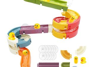 Bath Toys Water Balls Tracks for Kids for Wall Bathtub Toy Slide for Toddlers 3 4 5 6 Years 37 Pcs DIY Take Apart Set Shower Gift for Children