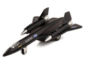 United States Air Force SR-71A Blackbird 8" Die Cast Metal Pull Back Action Model Jet Toy