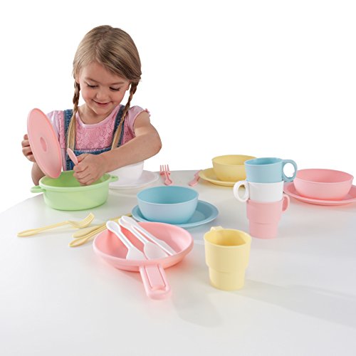 KidKraft 27-Piece Pastel Cookware Set KidKraft 27-Piece Pastel Cookware Set
