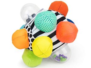 Sassy Developmental Bumpy Ball | Easy to Grasp Bumps Help Develop Motor Skills | for Ages 6 Months and Up | Colors May Vary