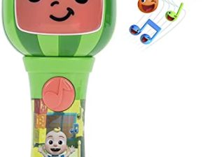 First Act CoComelon Musical Sing-Along Microphone Plays Clips of The ‘Thank You’ Song - Musical Instruments for Kids