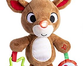 KIDS PREFERRED Rudolph The Red-Nosed Reindeer On The Go Teether Developmental Activity Toy
