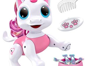Power Your Fun Robo Pets Unicorn Toy for Girls and Boys - Remote Control Robot Toy with Interactive Hand Motion Gestures