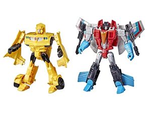 Transformers Toys Heroes and Villains Bumblebee and Starscream 2-Pack Action Figures - for Kids Ages 6 and Up
