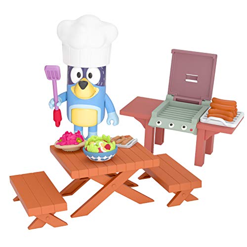 Bluey Dad Backyard BBQ - Bandit 2.5" Figure with Backyard Playset Bluey Dad Backyard BBQ - Bandit 2.5" Figure with Backyard Playset