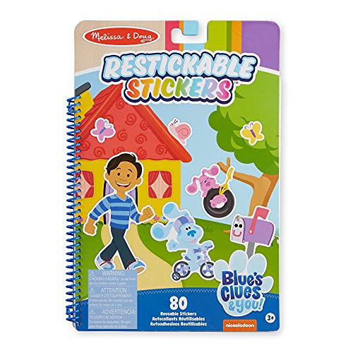 Melissa & Doug Blue's Clues & You! Restickable Stickers Pad - Places Blue Loves Melissa & Doug Blue's Clues & You! Restickable Stickers Pad - Places Blue Loves