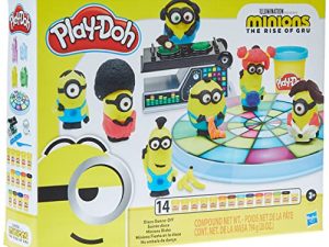 Play-Doh Minions: The Rise of Gru Disco Dance-Off Toy for Kids 3 Years and Up with 14 Non-Toxic Cans