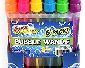Sunny Days Entertainment Maxx Bubbles 4oz Bubble Wands – 6 Pack Bubble Wand Toy | Summer Fun