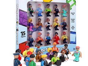 Playmags Magnetic Figures-Community Figures Set of 15 Pieces - Play People Perfect for Magnetic Tiles - STEM Learning Toys Children - Magnetic Tiles Expansion Pack