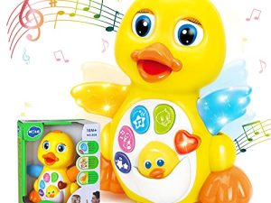 HOLA Toys for 1 + Year Old Girl Dancing Walking Yellow Duck
