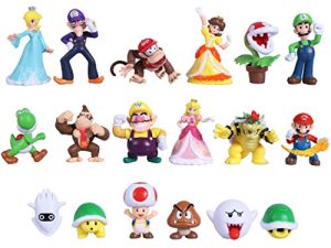 Max Fun 18pcs Mario Brothers Figures Kids Toys Cake Toppers Collection Playset