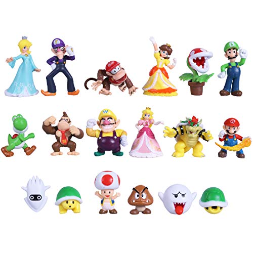 Max Fun 18pcs Mario Brothers Figures Kids Toys Cake Toppers Collection Playset Max Fun 18pcs Mario Brothers Figures Kids Toys Cake Toppers Collection Playset