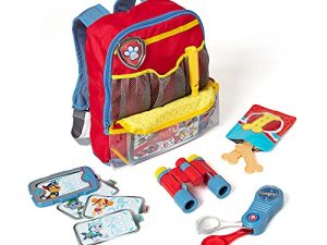 Melissa & Doug PAW Patrol Pup Pack Backpack Role Play Set (15 Pieces) - PAW Patrol Adventure Pack