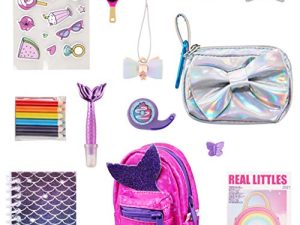 REAL LITTLES - Collectible Micro Backpack and Micro Handbag with 12 Micro Working Surprises Inside!