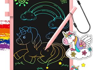 FLUESTON Toys for Girls Boys LCD Kids Writing Tablet 10 Inch Drawing Pad