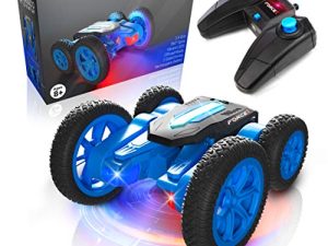 Force1 Tornado LED Remote Control Car for Kids - Double Sided Fast RC Car