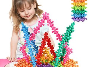 TOMYOU 200 Pieces Building Blocks Kids STEM Toys Educational Building Toys Discs Sets Interlocking Solid Plastic for Preschool Kids Boys and Girls Aged 3+