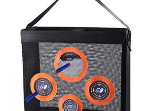 Hely Cancy Portable Shooting Practice Target Toy Storage Mesh Bag Compatible with Nerf Darts for Kids 6+