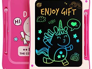 KOKODI Erasable 8.5 Inch LCD Writing Tablet Girls Unicorn Toys 3 4 5 6 7 8 Years Old Birthday Gifts