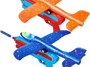 2 Pack Airplane Toys with Launcher