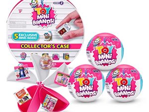 5 Surprise Toy Mini Brands Series 2 by ZURU (Collectors Case + 3 Pack Capsules) Amazon Exclusive Mystery Real Miniature Brands Collectible Toys