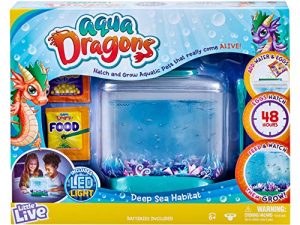 Little Live Aqua Dragons - Deep Sea Habitat - LED Light Up Tank Hatch and Grow Aquatic Pets