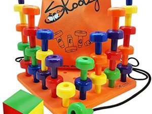 Skoolzy Peg Board Set Montessori Toys for 2 Year old