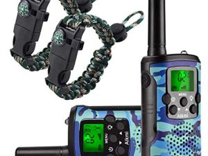 Walkie Talkies for Kids 22 Channel 2 Way Radio 3 Miles Long Range Handheld Walkie Talkies Durable Toy Best Birthday Gifts for 6 Year Old Boys and Girls fit Adventure Game Camping (Blue Camo 1)