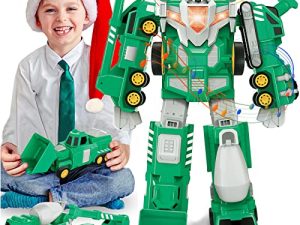 Laradola Toys for 3 4 5 6 7 8 Year Old Boys - Transform Robot Kids Toys Cars | STEM Building Toddler Toys for Kids Ages 4-8 | 5 in 1 Construction Toys Christmas Birthday Gifts for Boy Girls Kids
